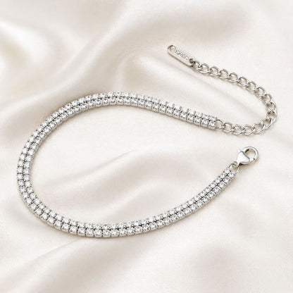 Luxe double Tennis Anklet