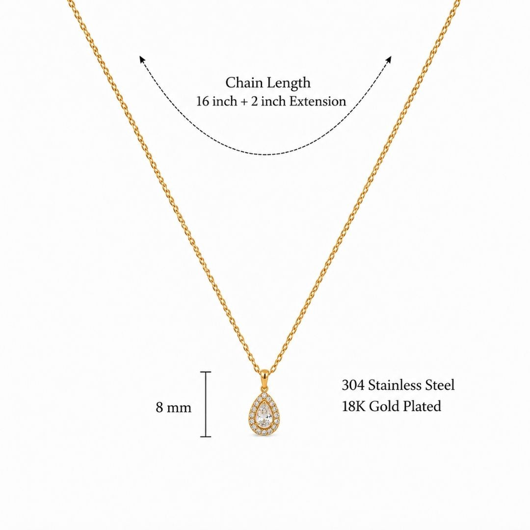 Dewdrop Halo Necklace