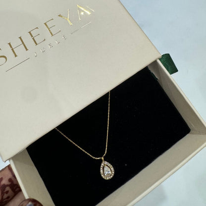 Dewdrop Halo Necklace