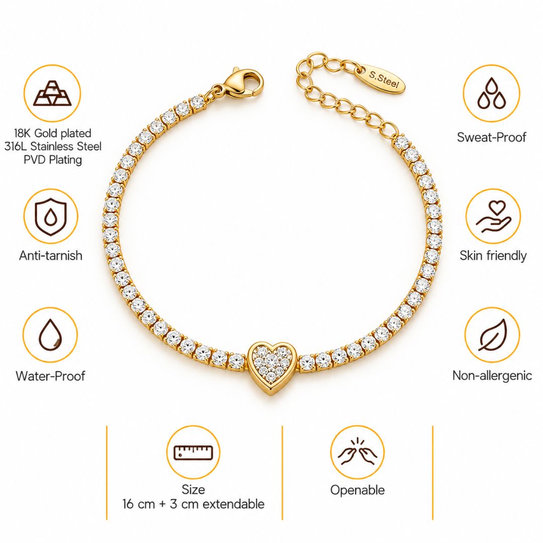 Mini Heart Luxe Bracelet