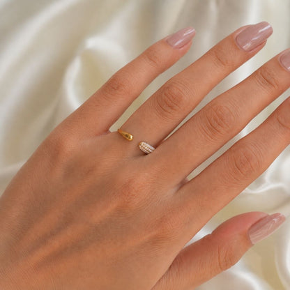 Seraphine Pearl Adjustable Cuff Ring