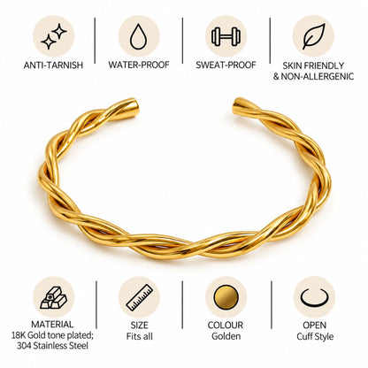 Twisted Cuff Bracelet