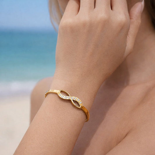 Studded Infinity Bracelet