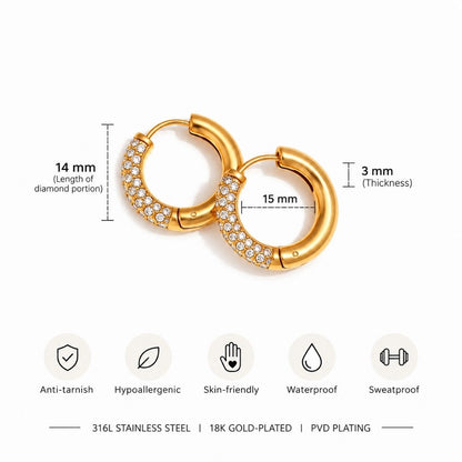 Honey Luxe Hoops Earrings