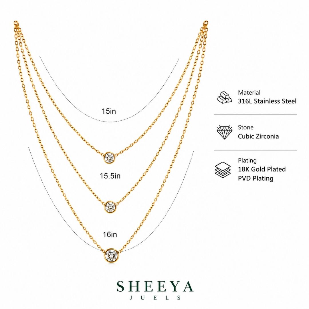 Triveni Layered Necklace
