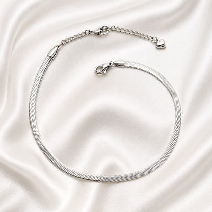 Silver Snake Chain Anklet
