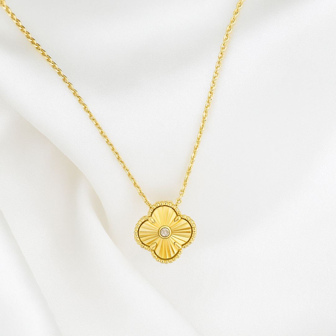 Crystal Clover Necklace