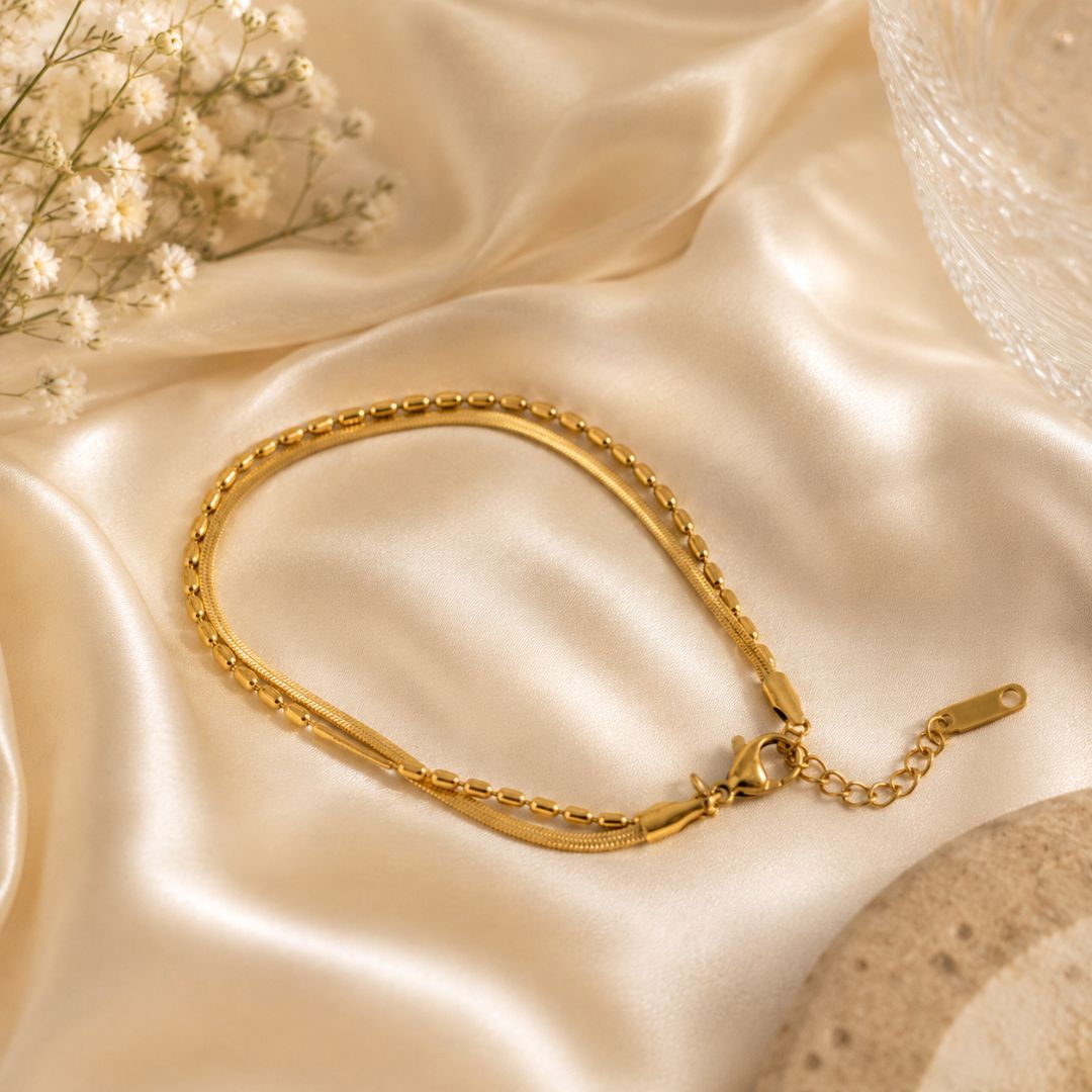 Herringbone Layered Bracelet