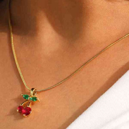 Red Cherry Necklace