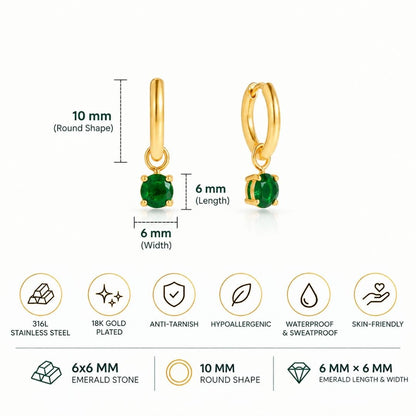 Velour Emerald Earrings