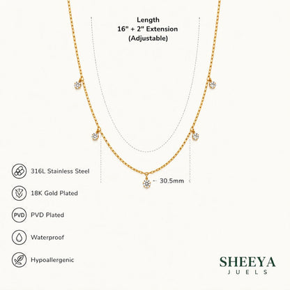 Shabnam Drop Necklace