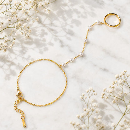 Pearl Link Hand Chain