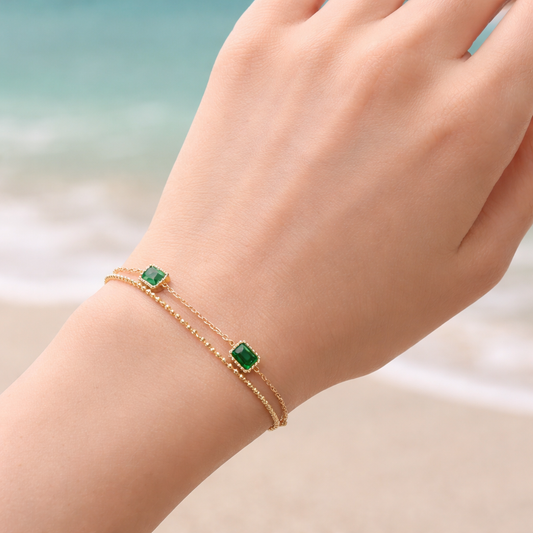Emerald Elegance Bracelet