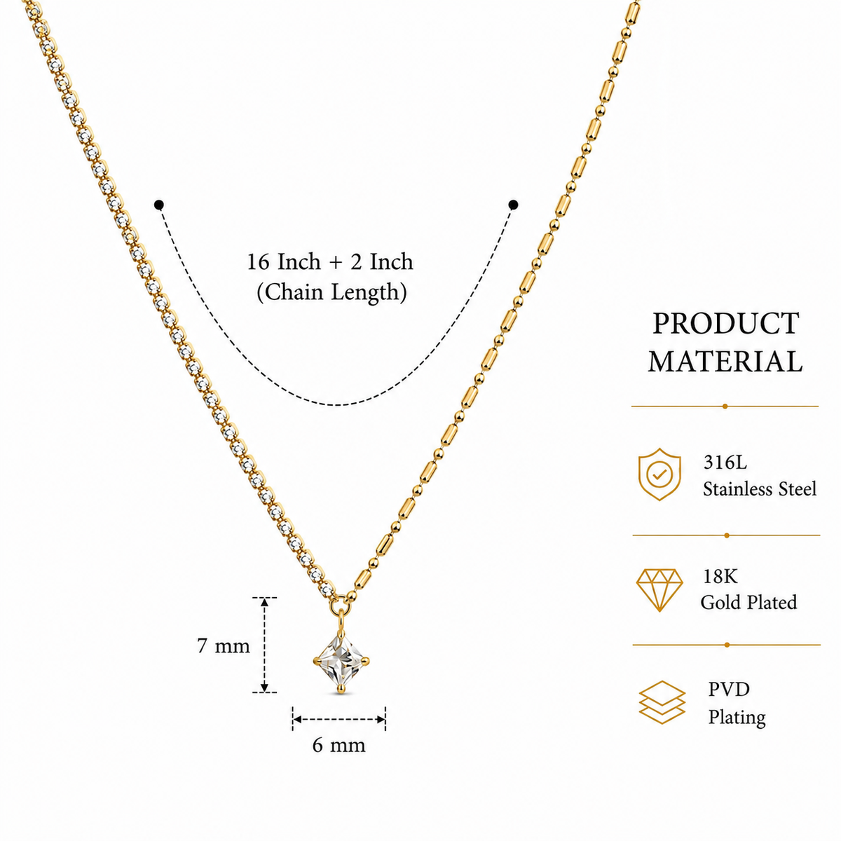 Celestina Asymmetry Necklace