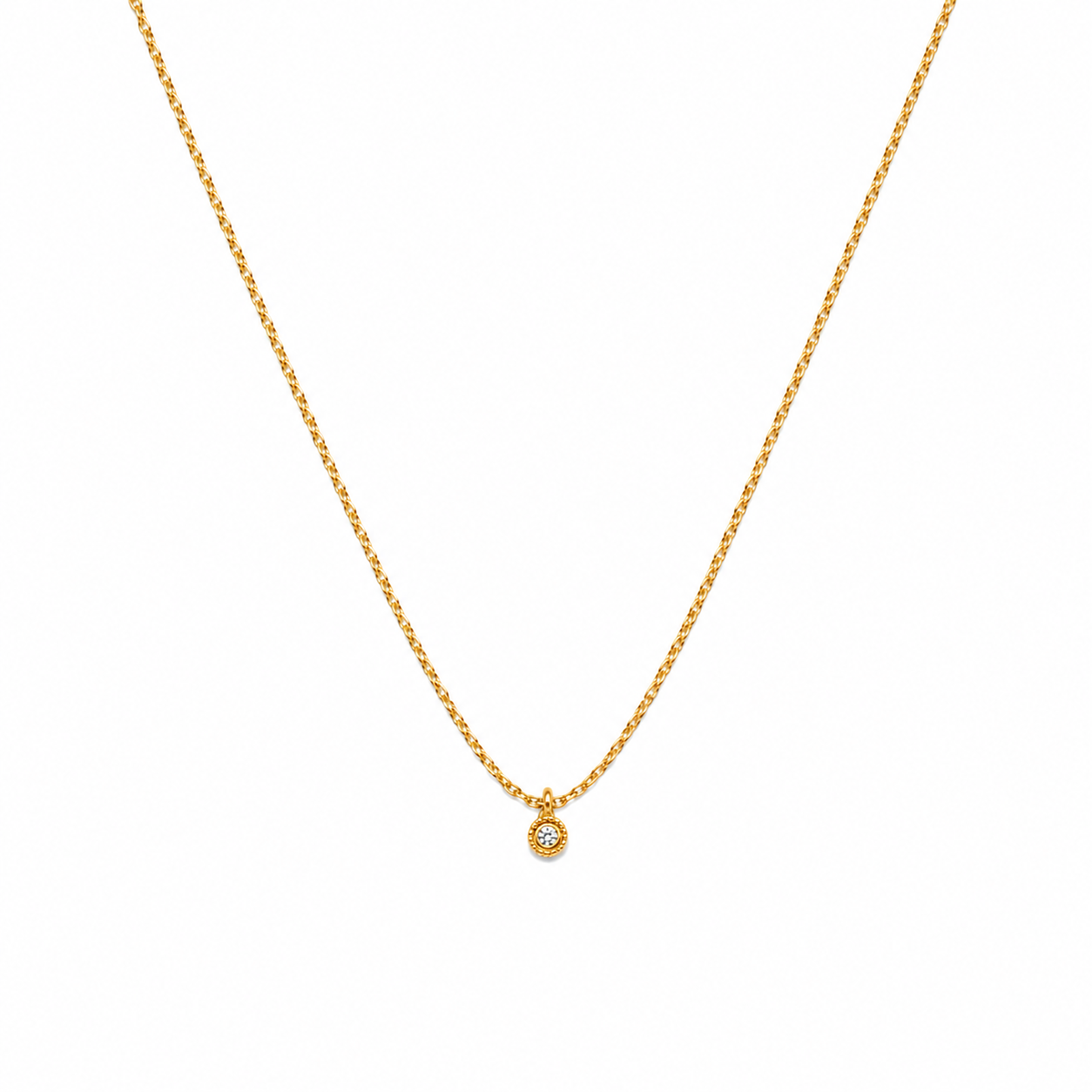 Thea Solitaire Necklace