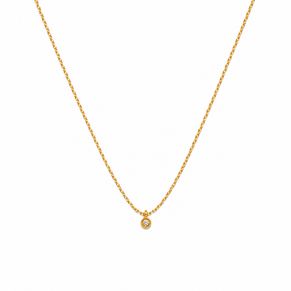 Thea Solitaire Necklace