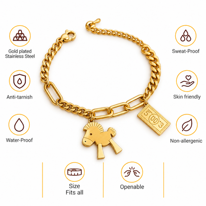 Unicorn Charm Bracelet