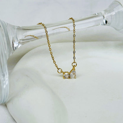 Double Stone Necklace