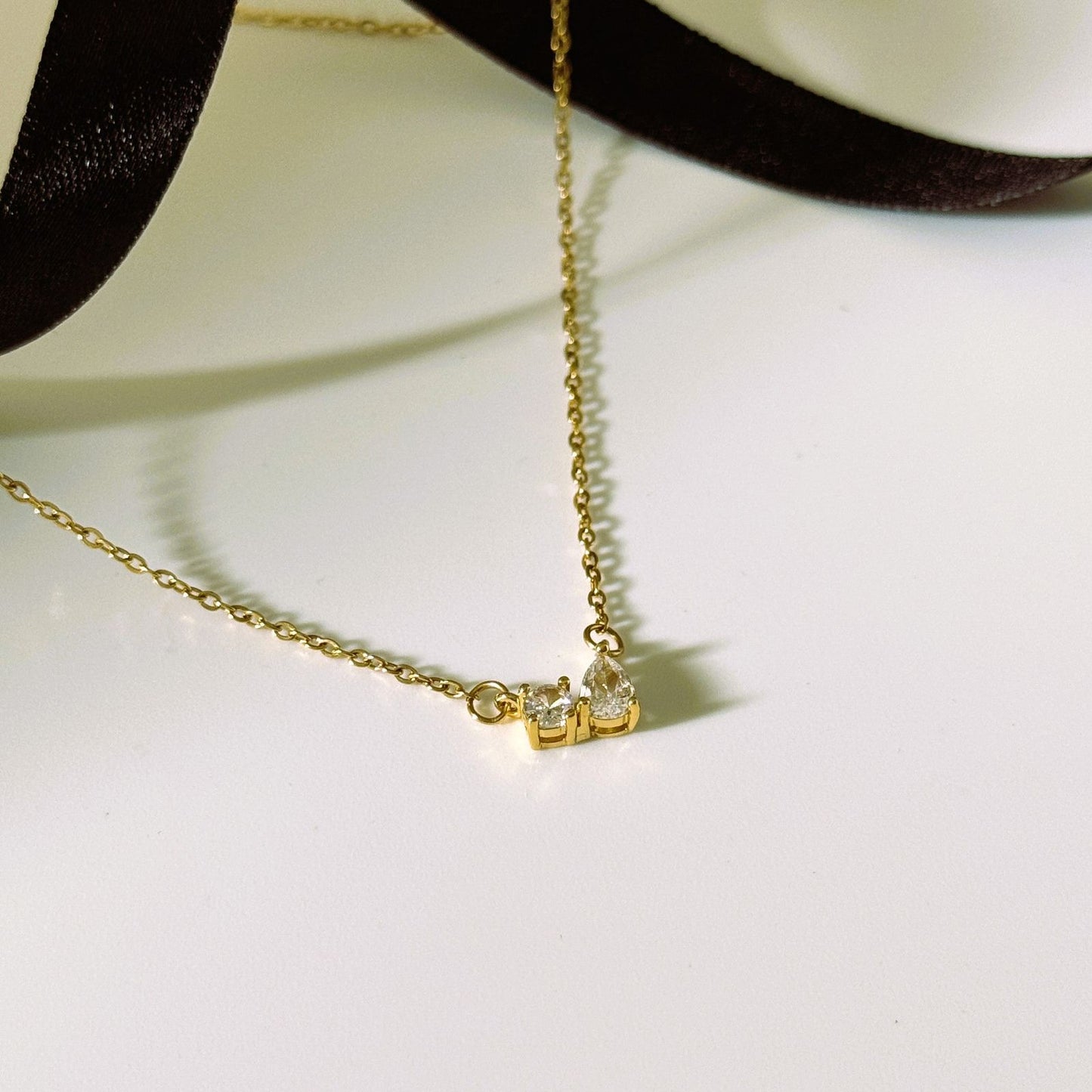 Double Stone Necklace