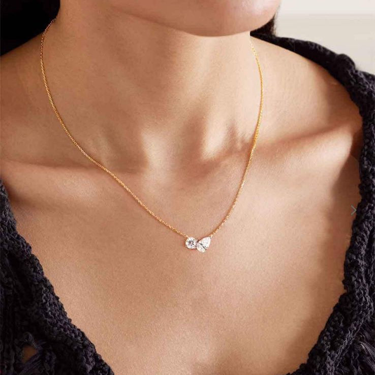 Double Stone Necklace