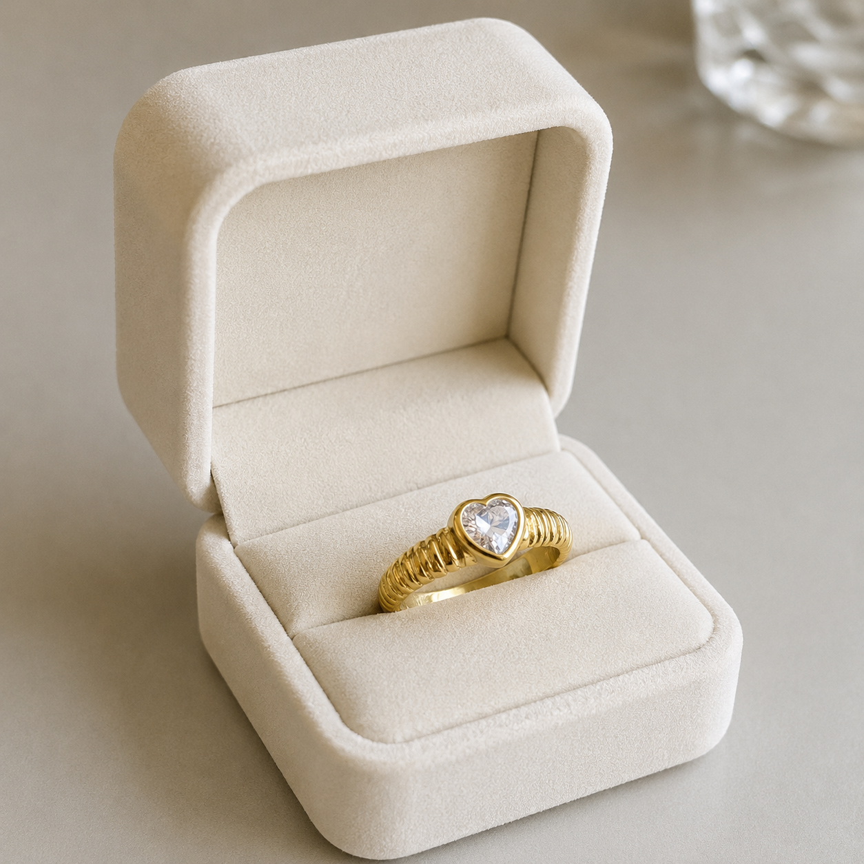 Golden Heart Ring