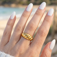 Croissant Dome Ring