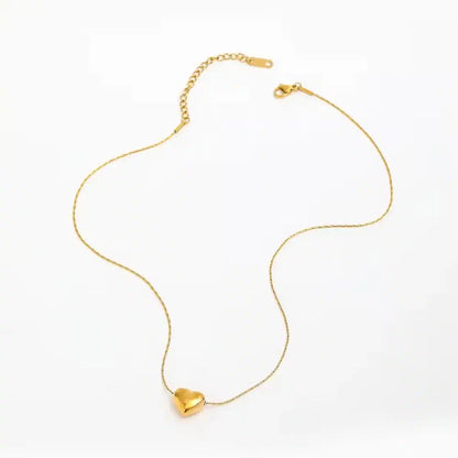 Mini Gold Heart Necklace