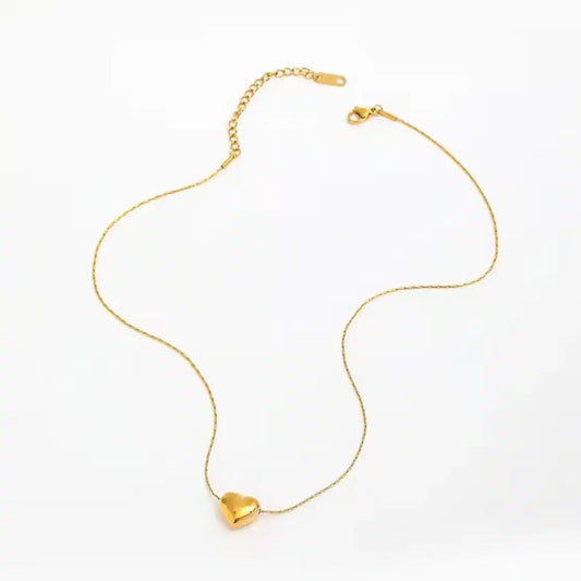 Mini Gold Heart Necklace