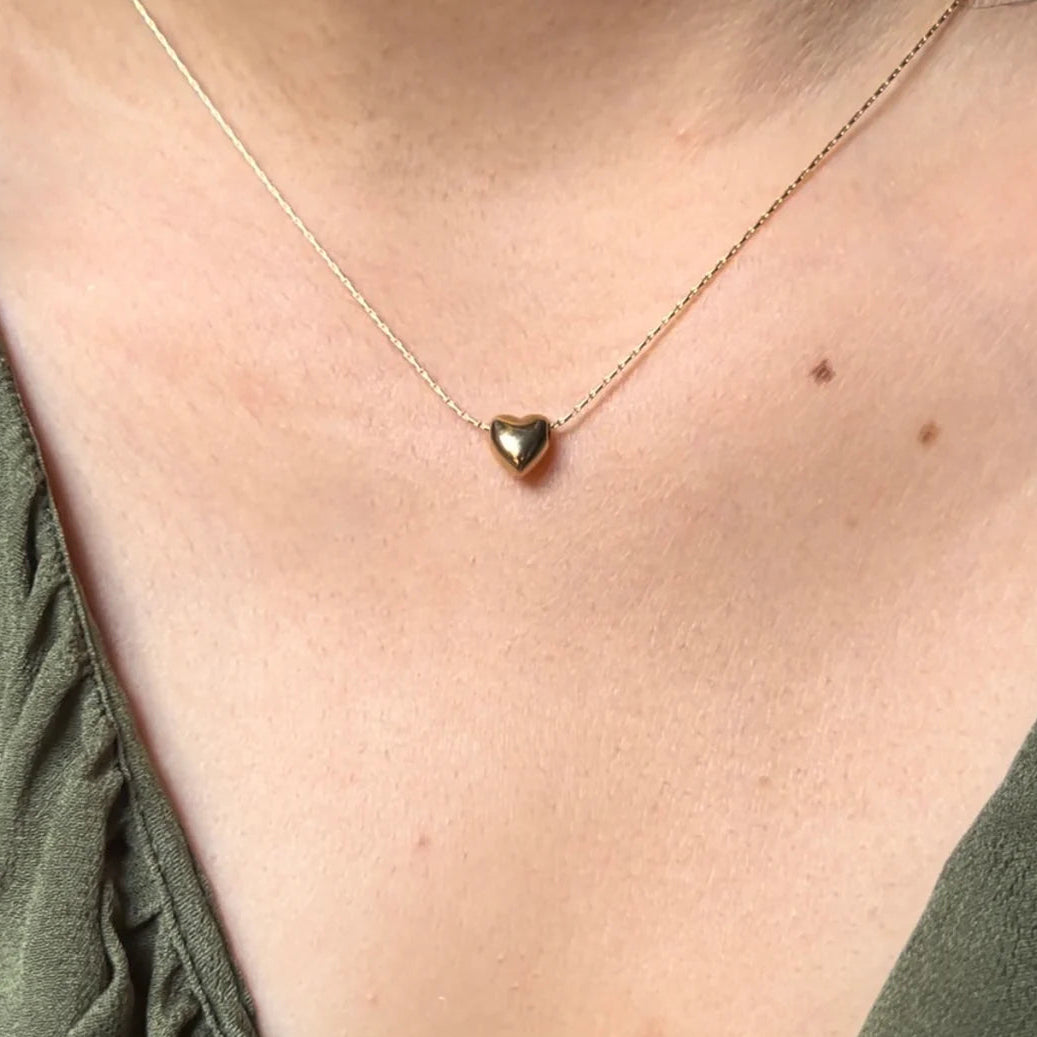 Dainty Gold Heart Necklace