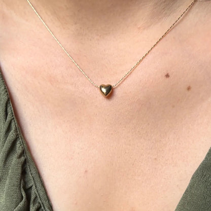Mini Gold Heart Necklace
