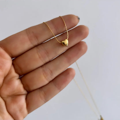 Mini Gold Heart Necklace