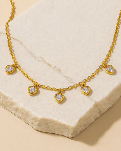 Valentina Mini Hearts Necklace