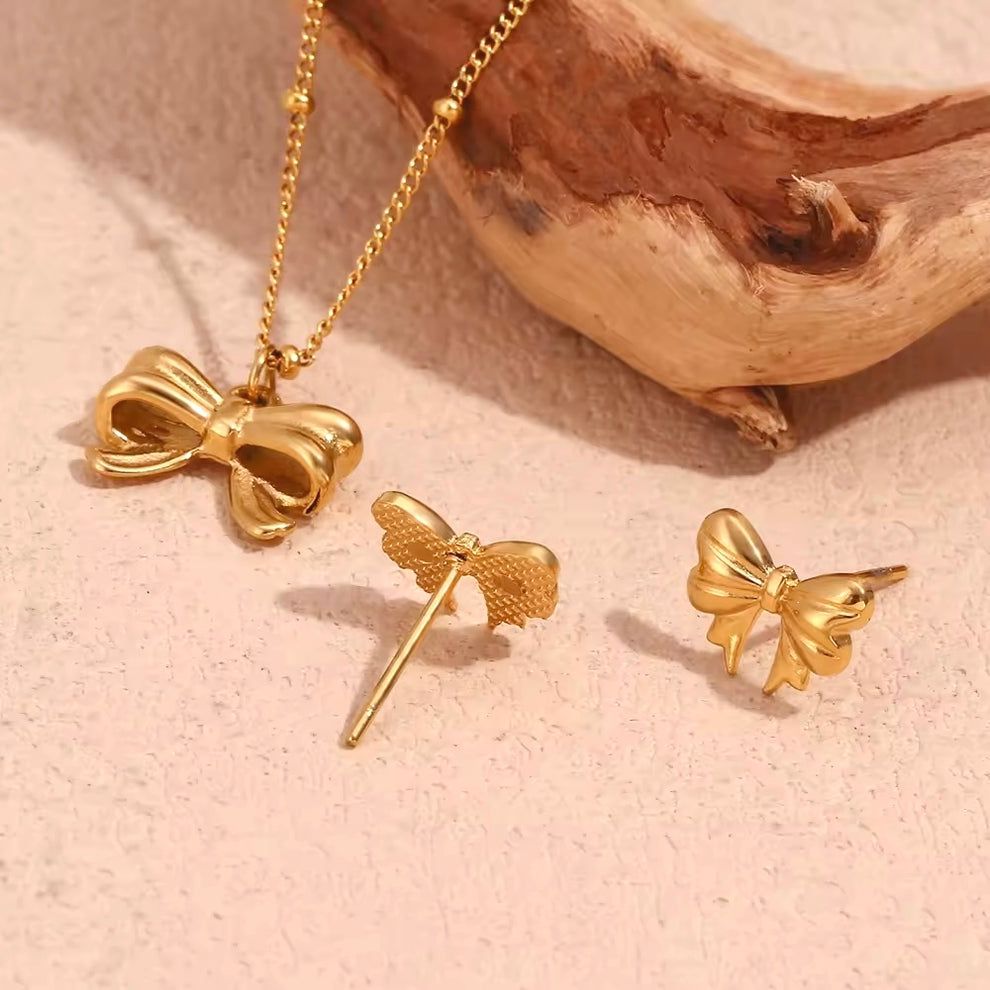 Little Bow Necklace Set