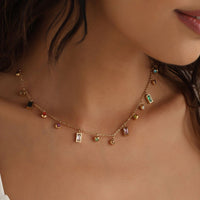 Golden Dusk Multicolour Necklace