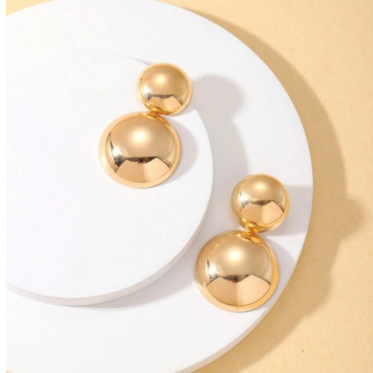 Geometric Round Dangler Earrings (ER156)