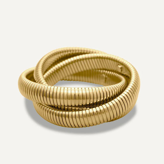 Triple Layer Golden Bracelet