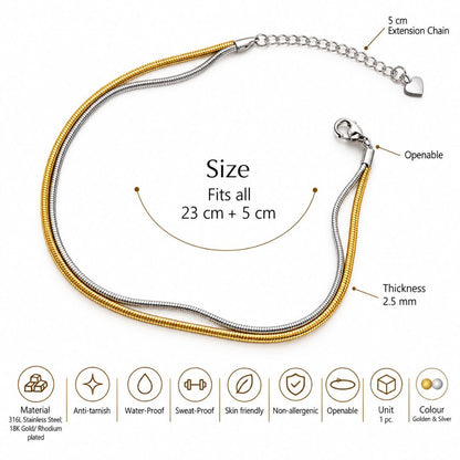 Double layered Anklet