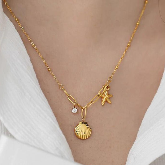 Seashell Charm Necklace