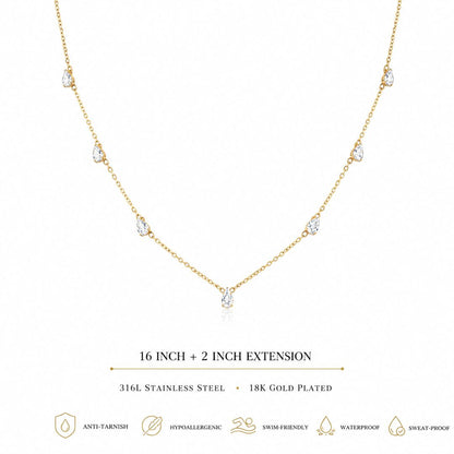 Raindrop Choker Necklace