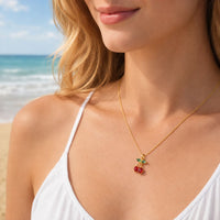 Red Cherry Necklace
