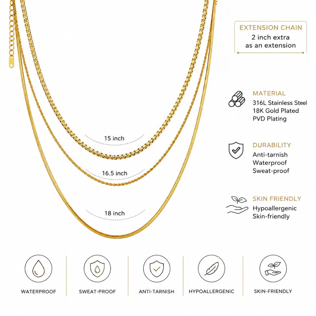 Aurora Layered Chain Necklace