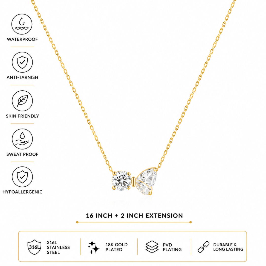 Double Stone Necklace