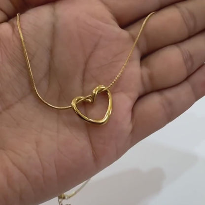 Open Heart Necklace