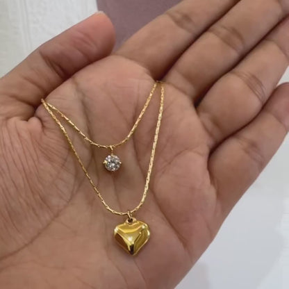 Heart Duo Necklace