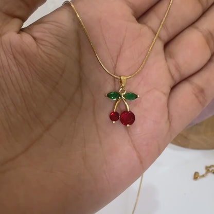 Red Cherry Necklace