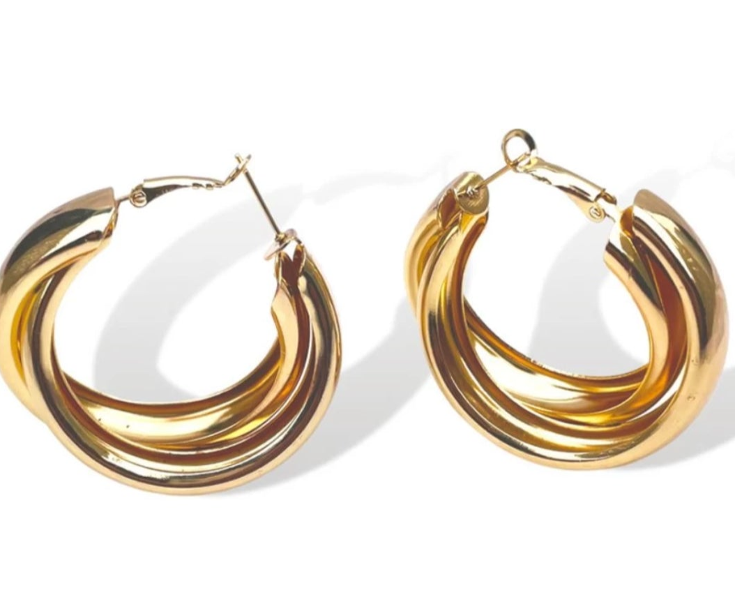 Dual Crossover Hoops (ER151)